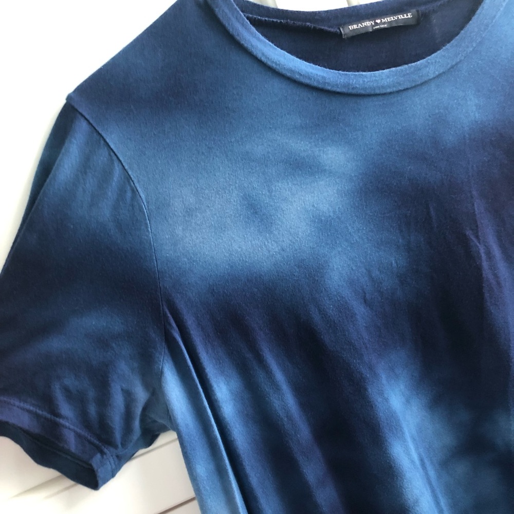 Brandy Melville Tie Dye Blue T-shirt Dress